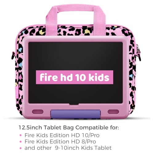Image of Choco Mocha Kids Tablet Bag Fire HD 8 10 Tablet Carrying Case