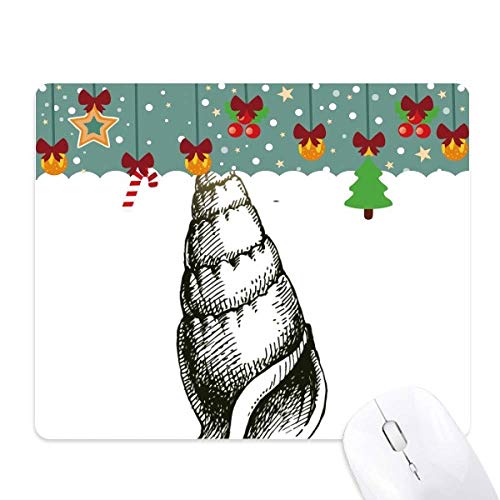 Tapis de souris en caoutchouc motif escargot noir pour bureau
