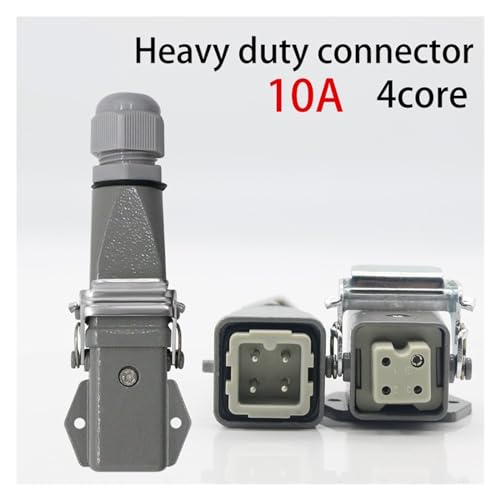 Conector resistente horizontal 4(3+1)10A 250V HA-004-3 miniatura 3