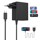Ladegerät für Nintendo Switch, 39W Netzadapter, Konsole, Switch OLED/Lite/Dock/Controller, PD Ladegerät, TV-Modus und Controller, Dock&Pro, Schnellladegerät USB Typ C Stromversorgung 15V 2.6A