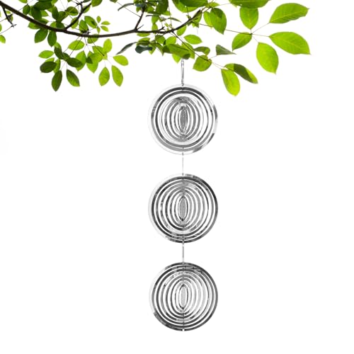 Reflektierende Vogelschreckgeräte – 3D-Spiegel-Windspiel, glänzende Hängedekoration | Dekorative vogelabweisende Verzierung für Garten, , Terrasse, Balkon, Fenster und Hinterhofdekoration im Fr