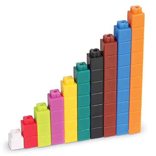 Cuisenaire Rods Plastic Connecting Classroom Set de mathématiques