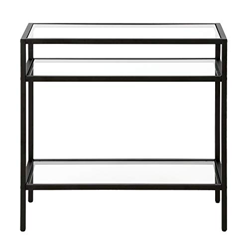 Henn&Hart ST0477 24 Inch Wide Rectangular Side Table In Blackened Bronze thumb #3