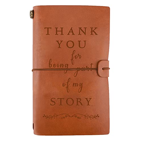 Gifts for Teacher Leather Journal Gifts for Teacher Appreciation Gifts Thank You Graduation Christmas Retirement Gifts for Teacher Mentor Teacher's Day Gift-Thank You for Being Part of My Story
