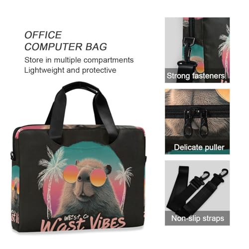 Funda para portátil 15.6 pulg con asa y correa de hombro miniatura 6