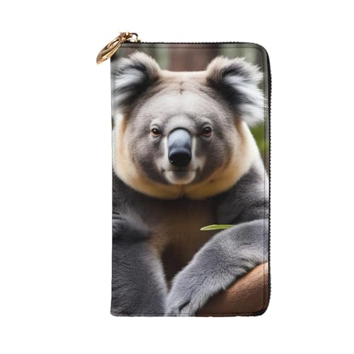 Leather Wallet - Stylish and Durable Wallet for Women with Multiple Compartments and Zipper Design Bear Koala Picture2