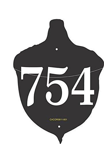 Comfort House Personalized Address Sign - Custom House Number Plaque Acorn Shape # CACOR0811