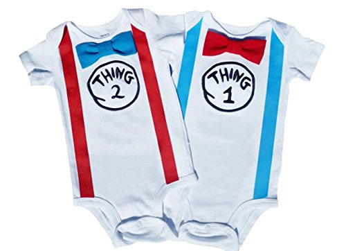 Perfect Pairz Twin Boy Outfits Thing 1 Thing 2 (24M Short Sleeve â†’ Bodysuit)