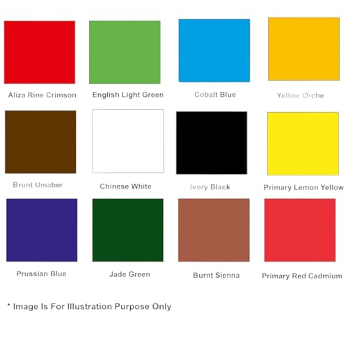 Image of Paint Set - Craft Colors for Wood, Canvas, Fabric, and Ceramics: Art Supplies for Kids and Adults (12X12ML-Water Color)