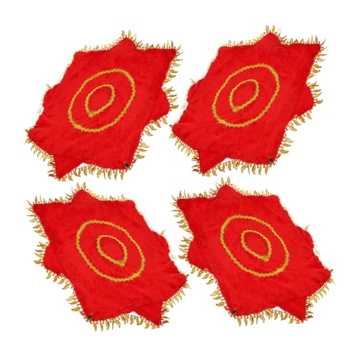VALICLUD 4pezzi Fazzoletto Da Asciugamano Da Divertente Fazzoletto Da Vintage Asciugamano Da Di Capodanno Del Festival Accessorio Per Esibizioni