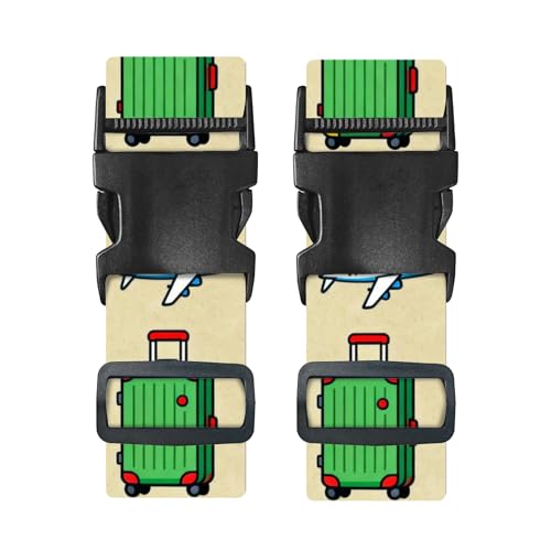 Image of Nuxovilar Luggage Straps Set for Suitcase 1.96x90.5in Polyester
