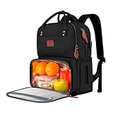 Mochila Feminina de Trabalho com Cooler Térmico Integrado para Marmita, Compartimento Acolchoado para Notebook 15.6', Porta USB e Design Moderno