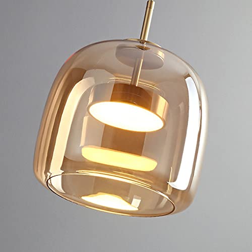 Lámpara colgante de vidrio para cocina dormitorio moderna luz de techo interior 4