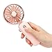 Mini Wentylator Ręczny, Mały Wentylator o Dużej Mocy, Wentylator Przenośny, Wentylator Ręczny USB Mini Wentylator Kieszonkowy Mały Wentylator, Wentylator Ręczny 3 Biegi Mini(Różowy)
