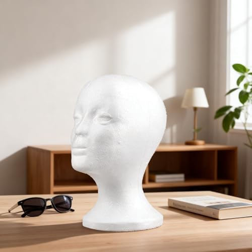 Foam Mannequin Female Head Model for Wig Display