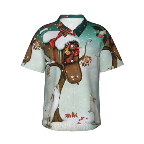 Chemise hawaïenne homme manches courtes anti-chaleur pour l'été et la plage