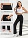 FireSwan Yoga Pants Women Wide Leg Pants High Waist Stretch Dress Loose Casual Lounge Sweatpants with Pockets Black