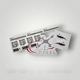 DJI NEO 1 and 2 Laminated UK Drone Operator ID Stickers - Operator ID - QR Code (Phone Number) - Battery 1,2,3 - Shark Teeth Decal