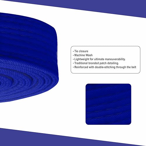 Fadi Sports Martial Arts Belt for Karate, Judo, Aikido and Taekwondo - Durable Cotton-Polyester Blend for Adults and Kids