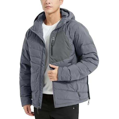 HARD LAND Men's Lightweight Insulated Puffer Jacket Cover