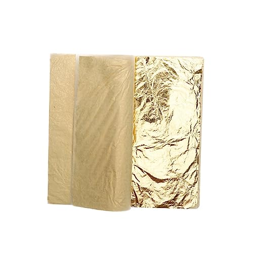 HOODANCOS Decorative Gold Sheet for Sheets of Imitation Leaf 14x14cm Leaf Sheets Enhance Your Crafts Patent