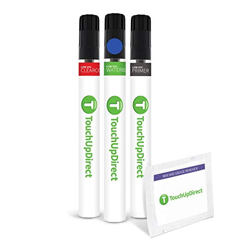 TouchUpDirect SAZ Horizon Blue Pearl Compatible with Subaru Exact Match Touch Up Paint Brush - Preferred Kit