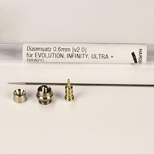 Harder & Steenbeck 123723 Düsensatz 0.6mm für Evolution, Infinity, Ultra + GRAFO Harder & Steenbeck 123723 Düsensatz 0.6mm für Evolution, Infinity, Ultra + GRAFO