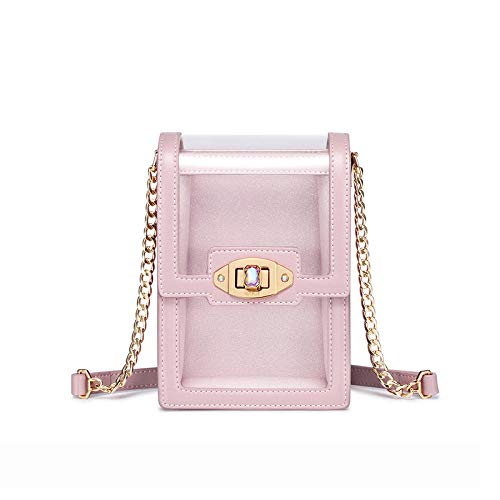 Sac à bandoulière en PU Femme Sac à bandoulière Messenger Sac Portefeuille Rose été Femme-A