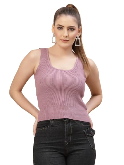mafadeny Women’s Sleeveless Scoop Neck Ribbed Knit Tank Top-picture-49