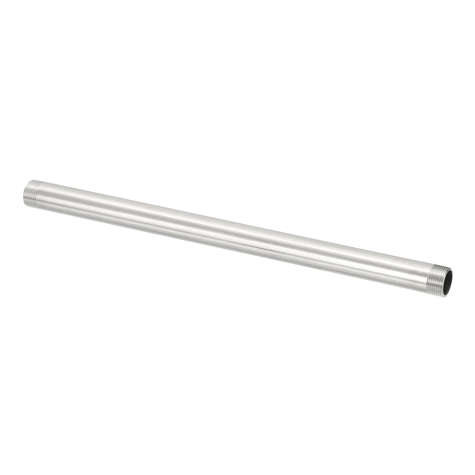 PATIKIL 1 Stück Hahnverlängerung 400mm 3/4" x 3/4" BSP Außengewinde Gussrohr, 304 Edelstahl Verlängerung Fitting für Luftrohr, Wasserrohr, Kraftstoffrohr