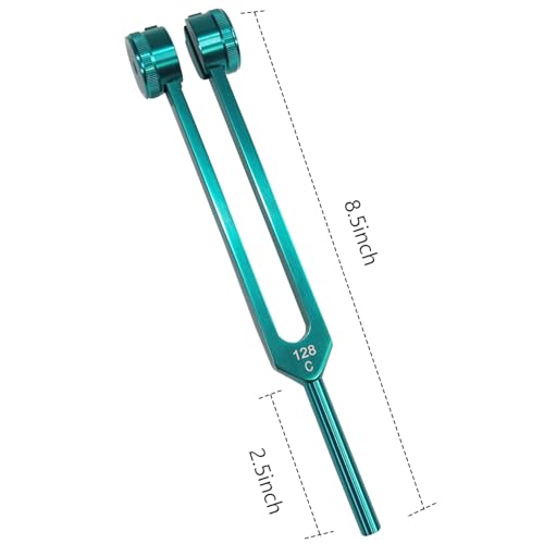 Image of 128 hz Weighted Tuning Fork for Healing Tone Therapy 128hz Sound Healing Instruments Chakra Meditation Tools Diapasones Terapeuticos Aluminum Alloy Tuning Fork