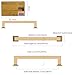 Amerdeco 10 Pack Champagne Bronze Cabinet Pulls 5 Inch(128MM) Hole Centers Kitchen Cabinet Handles Cabinet Hardware Kitchen Handles for Cabinets Cupboard Handles Drawer Pulls ZH0019