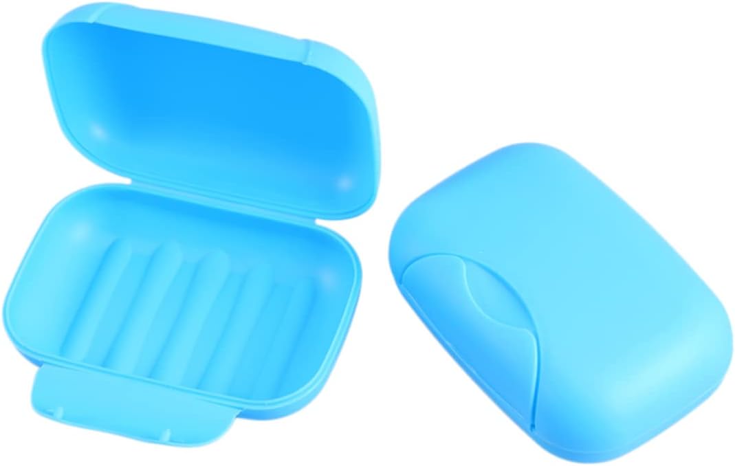 PRETYZOOM Compact Pp Plastic Soap Holder Portable Soap Dish Box Lock for Travel Camping