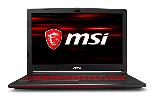 MSI GL63 15.6" Full HD IPS Gaming Notebook Computer, Intel Core i7-8750H 2.2GHz