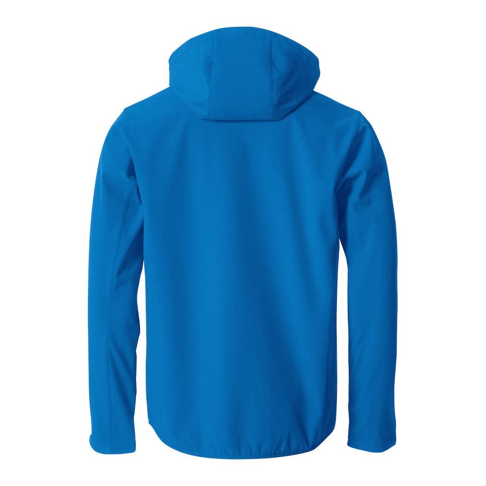 CLIQUE - Kurtka męska Basic Hoody Softshell, elastyczna kurtka poliestrowa, na co dzień, wiatroszczelna, do wędrówek, wędrówek, do pracy, podróży, sezonu jesienno-zimowa