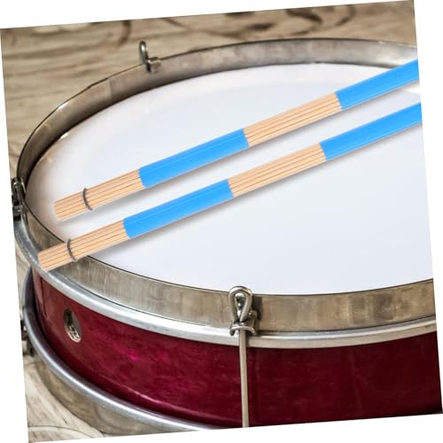 Baquetas profesionales de madera para jazz y folk, color azul cielo miniatura 6