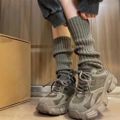 Image of Womens And Girls Kawaii Leg Warmers 80s Harajuku Lolita Japanese Legwarmers Ankle Socks Knit Stockings Boot Socks