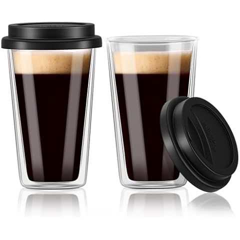 Freshmage Double Walled Glass Mugs Cover