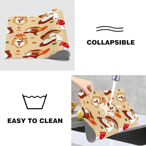 Set de table cochon d'inde résistant chaleur tissu Oxford 4pcs - 5