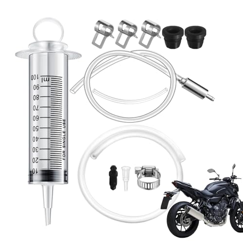 Herramienta dispensadora de bomba extractora de aceite, kit de purga de freno de motocicleta, manguera de embrague de purga de freno, herramienta de repuesto de cambio de aceite de dirección asistida