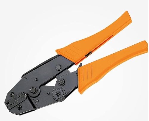Jyving As Shown Hs-05Fl Hand Tool European Style Ratchet Crimping Plier Crimper For Flag Type Receptacles Terminals 4.8-6.3Mm2