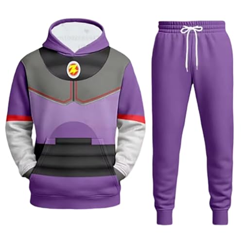 Stoamso Unisex Emperor Zurg Cosplay Hooded Hoodie Pants Joggers Tracksuit Sheriff Woody Costume Sweatshirts Sweatpants Suit (Suit - 2 X-Large)