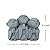 OwMell 3 Japanese Jizo Statue Stone Japanese Buddha Jizo Monk Statue Figurine Memorial Statue Aquarium Decoration Garden Outdoor Ornament 3" - Smiling