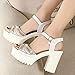 Tacones Altos Sexy 8 Cm Sandalias con Punta Abierta Mujer Verano 2019...
