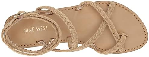 Nine West Women's CORALIN Sandal, Gold 710, 11 | Image 4