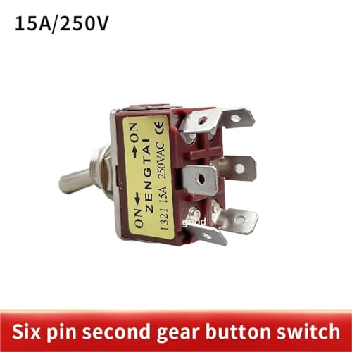Interruptor DPDT E-TEN1321 robusto 15A con terminacion marron 4