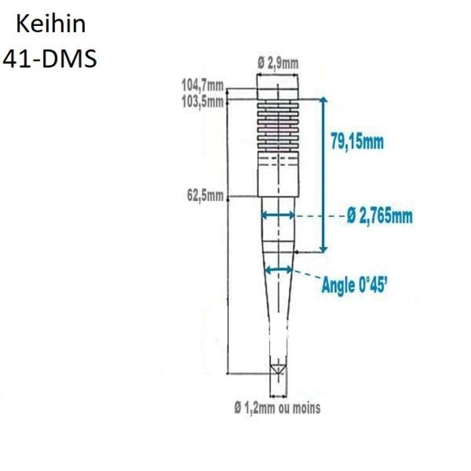 Aguja de carburador para moto Keihin FCR 35-41 mm optimiza la dosificación exacta 2