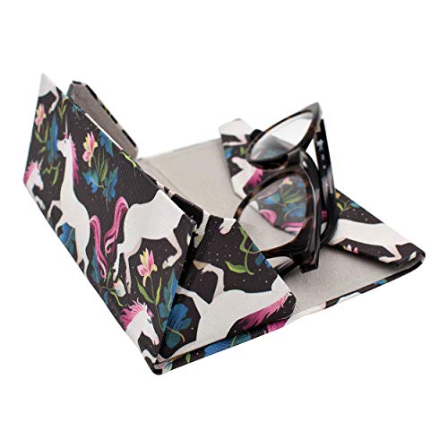 Image of Real Sic Glasses Case for Men and Women - Magnetic Folding Hard Shell Sunglass Holder - Inspired by Adorable Animals