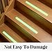 Unomor 24pcs Luminous Peva Anti-skid Tape Strips for Stairs, Reflective Non-slip Safety Grip Adhesive for Indoor Outdoor Use