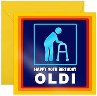 Central 23 - Funny Birthday Card for Age 40 - 'Happy 40th Birthday Oldi' - Gift For His Her Fortieth - Aging Jokes for Husband - Friends in their Forties - Comes with Fun Stickers